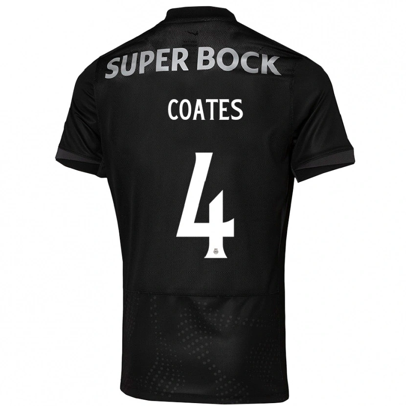 Danxen Män Sebastian Coates #4 Svart Vit Bortatröja Matchtröjor 2025/26 Tröjor T-Tröja