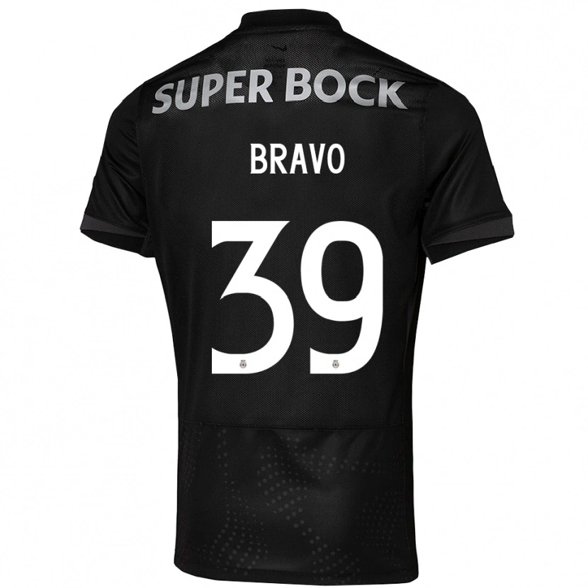 Danxen Män Andreia Bravo #39 Svart Vit Bortatröja Matchtröjor 2025/26 Tröjor T-Tröja