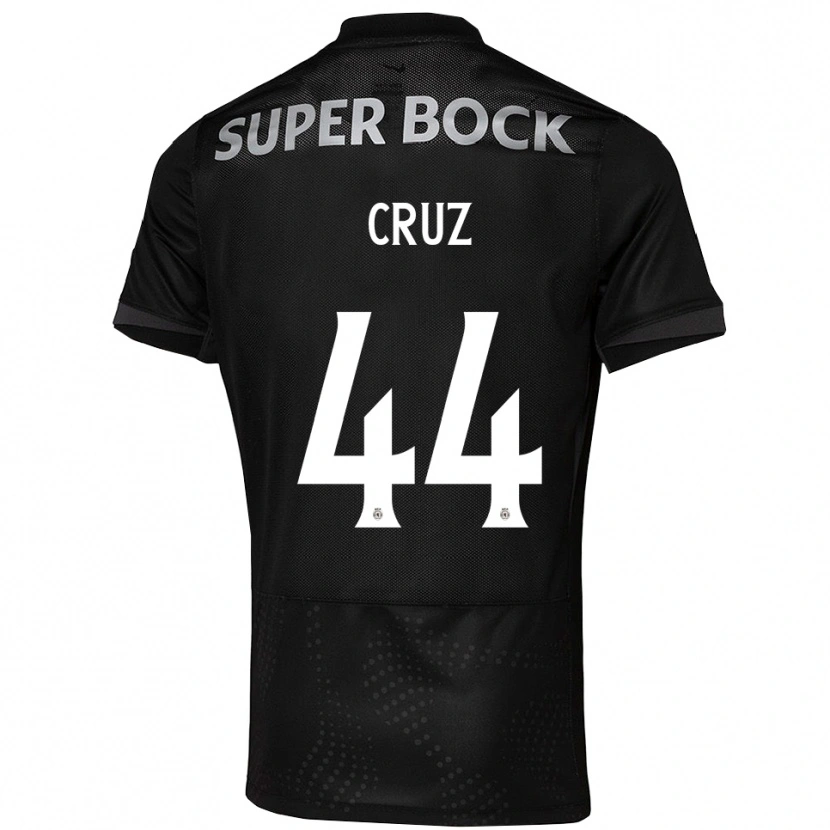 Danxen Män Marco Cruz #44 Svart Vit Bortatröja Matchtröjor 2025/26 Tröjor T-Tröja