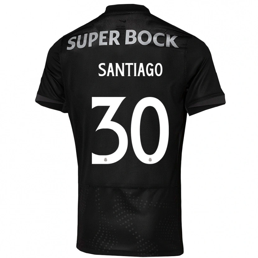 Danxen Män Carolina Santiago #30 Svart Vit Bortatröja Matchtröjor 2025/26 Tröjor T-Tröja