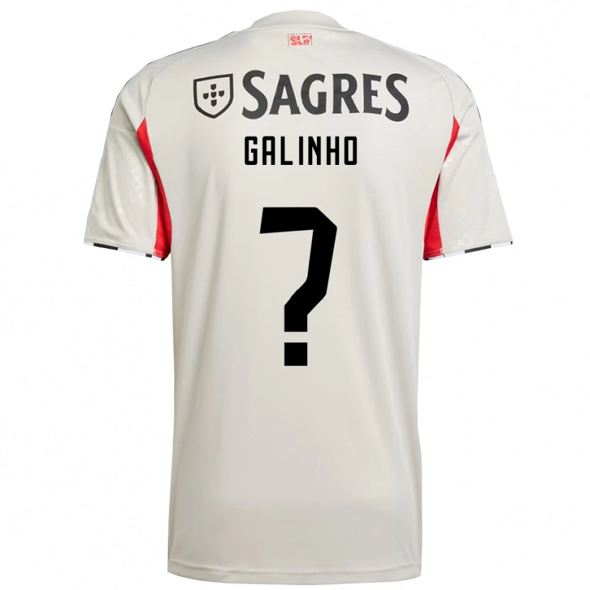 Danxen Män Miguel Galinho #0 Benvit Röd Bortatröja Matchtröjor 2025/26 Tröjor T-Tröja