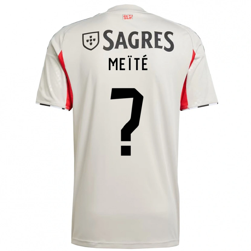 Danxen Män Soualiho Meïté #0 Benvit Röd Bortatröja Matchtröjor 2025/26 Tröjor T-Tröja