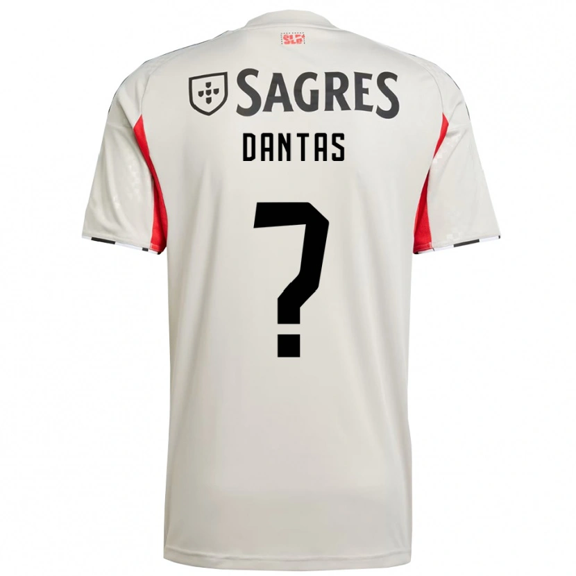 Danxen Män Tiago Dantas #0 Benvit Röd Bortatröja Matchtröjor 2025/26 Tröjor T-Tröja