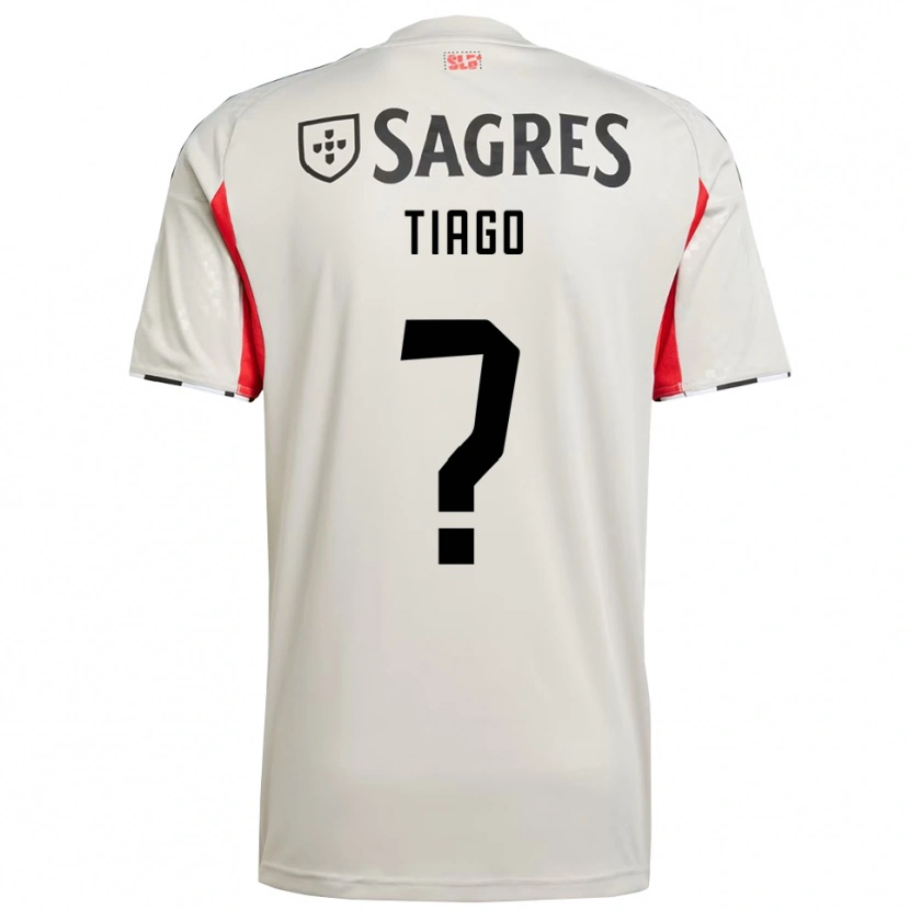 Danxen Män Tiago Ferreira #0 Benvit Röd Bortatröja Matchtröjor 2025/26 Tröjor T-Tröja