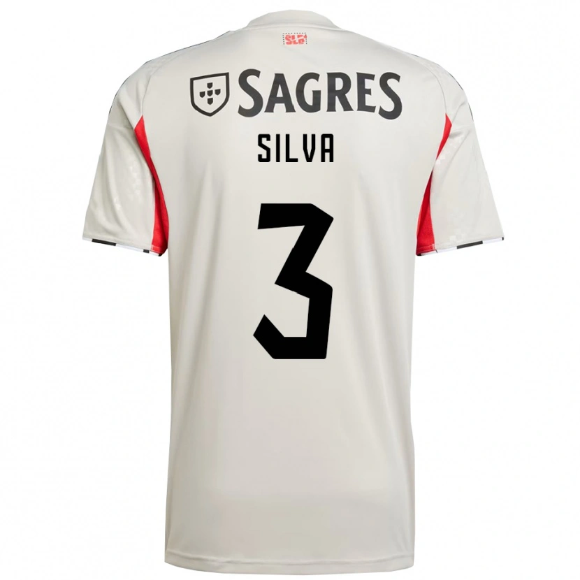 Danxen Män Joana Silva #3 Benvit Röd Bortatröja Matchtröjor 2025/26 Tröjor T-Tröja