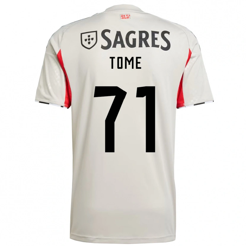 Danxen Män Joao Tome #71 Benvit Röd Bortatröja Matchtröjor 2025/26 Tröjor T-Tröja