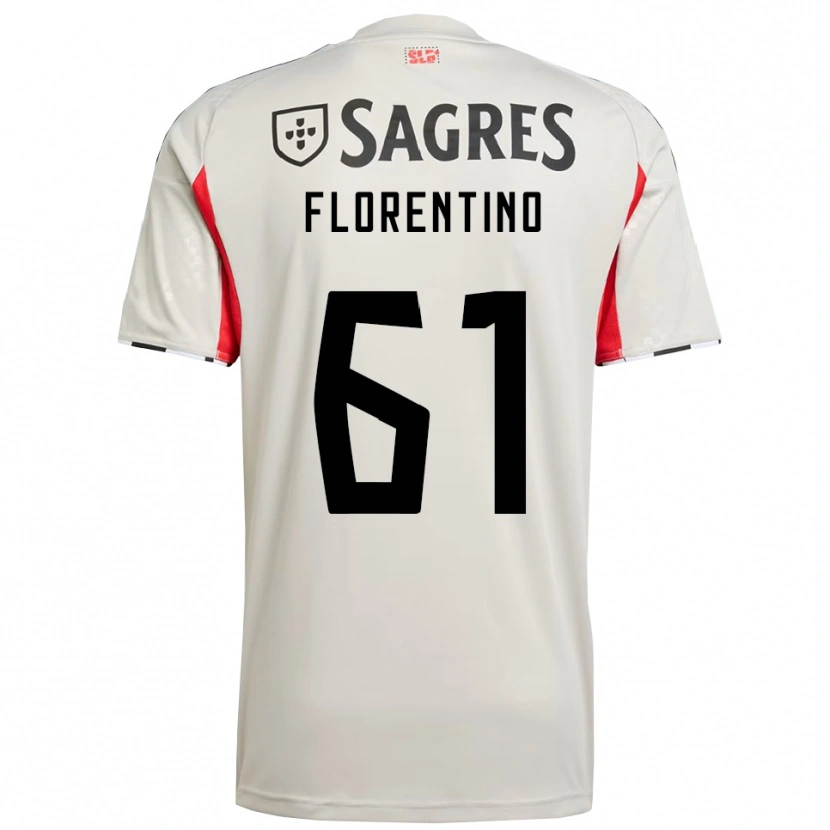 Danxen Män Florentino #61 Benvit Röd Bortatröja Matchtröjor 2025/26 Tröjor T-Tröja