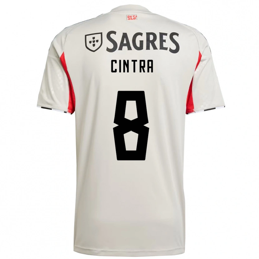 Danxen Män Marta Cintra #8 Benvit Röd Bortatröja Matchtröjor 2025/26 Tröjor T-Tröja