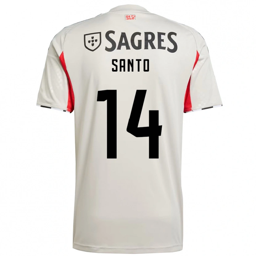 Danxen Män Sandro Santo #14 Benvit Röd Bortatröja Matchtröjor 2025/26 Tröjor T-Tröja
