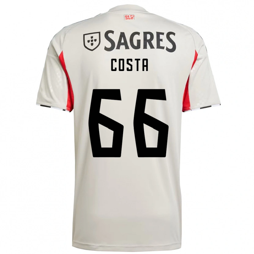 Danxen Män Rute Costa #66 Benvit Röd Bortatröja Matchtröjor 2025/26 Tröjor T-Tröja