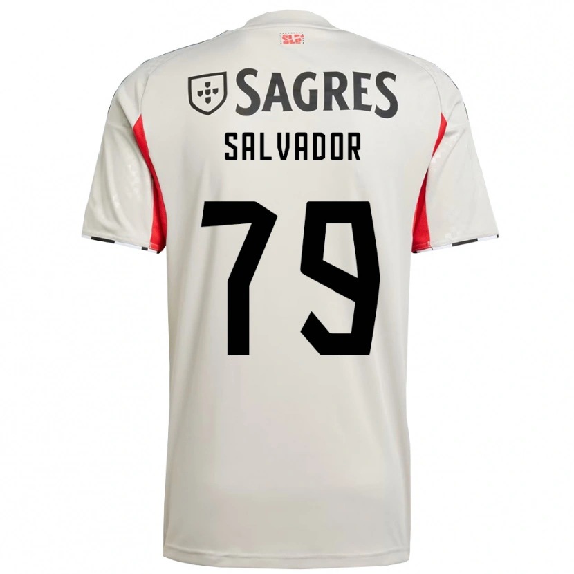 Danxen Män Marta Salvador #79 Benvit Röd Bortatröja Matchtröjor 2025/26 Tröjor T-Tröja