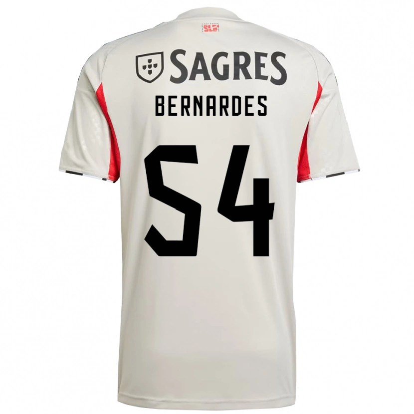 Danxen Män Francisco Neto #54 Benvit Röd Bortatröja Matchtröjor 2025/26 Tröjor T-Tröja