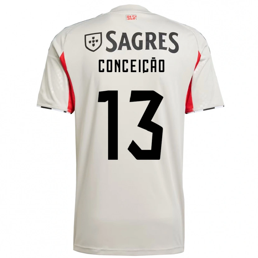 Danxen Män João Conceição #13 Benvit Röd Bortatröja Matchtröjor 2025/26 Tröjor T-Tröja