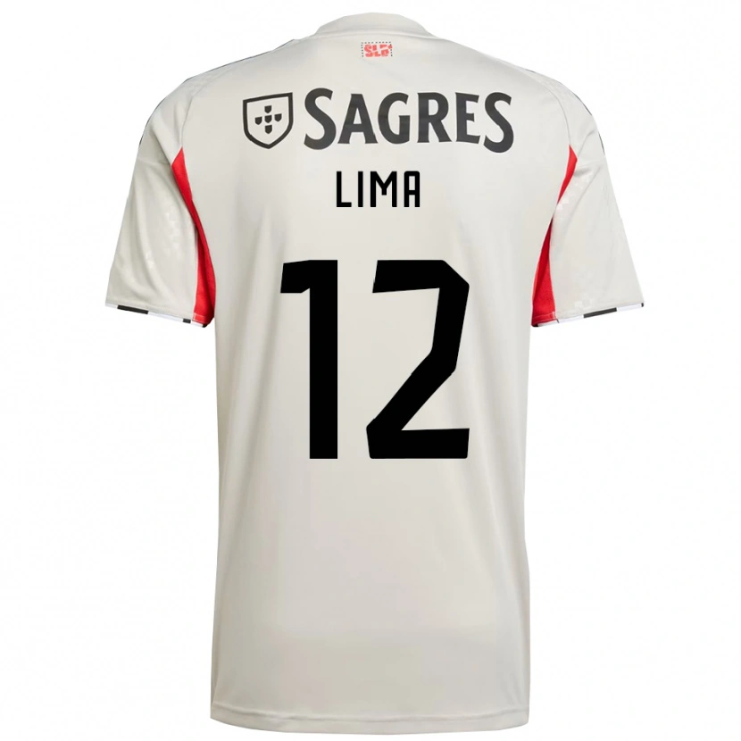 Danxen Män Thaís Lima #12 Benvit Röd Bortatröja Matchtröjor 2025/26 Tröjor T-Tröja