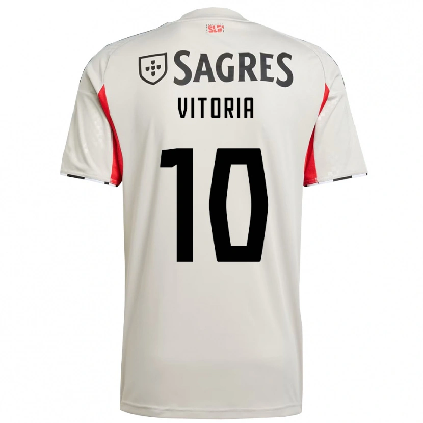Danxen Män Ana Vitoria #10 Benvit Röd Bortatröja Matchtröjor 2025/26 Tröjor T-Tröja