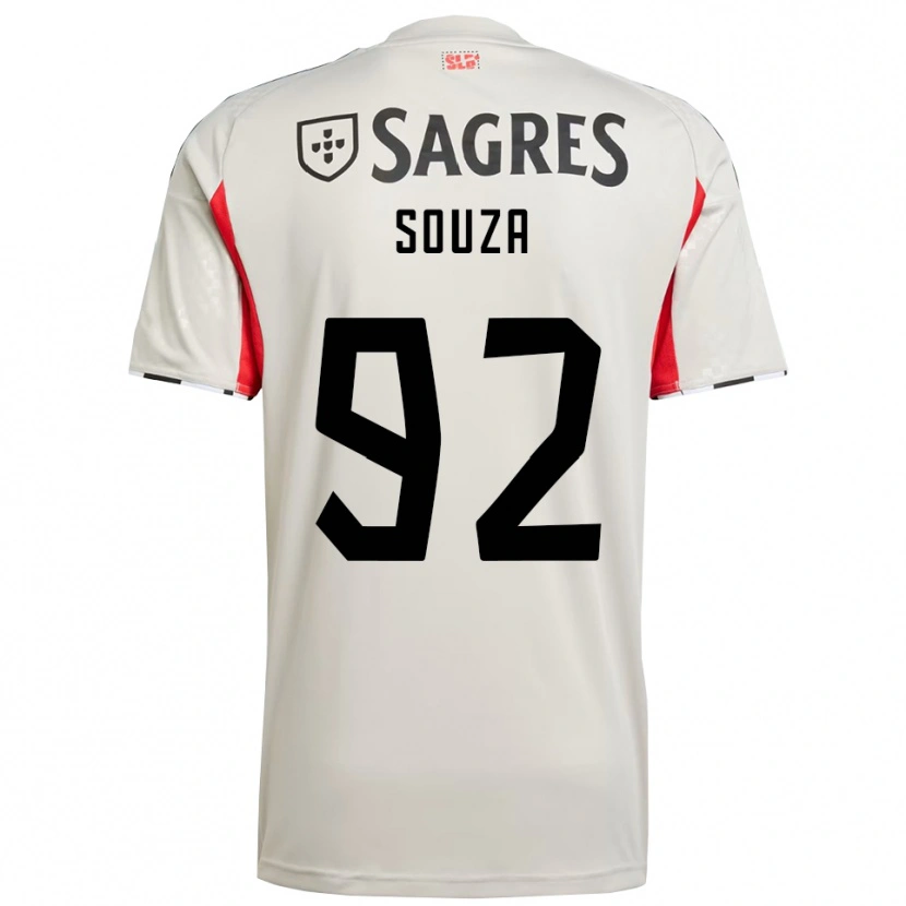 Danxen Män Pedro Souza #92 Benvit Röd Bortatröja Matchtröjor 2025/26 Tröjor T-Tröja