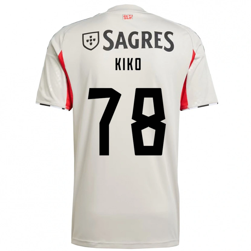 Danxen Män Kiko #78 Benvit Röd Bortatröja Matchtröjor 2025/26 Tröjor T-Tröja