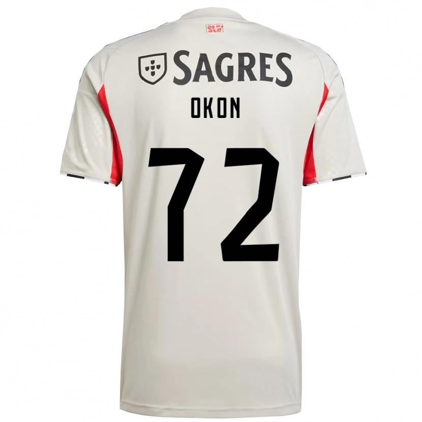 Danxen Män Paul Okon #72 Benvit Röd Bortatröja Matchtröjor 2025/26 Tröjor T-Tröja