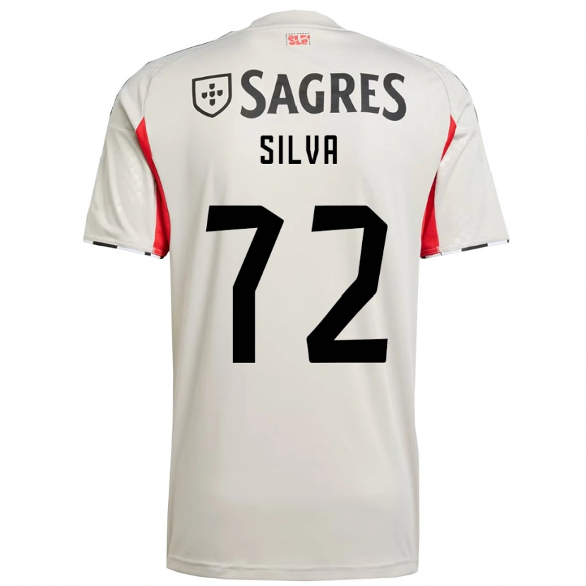 Danxen Män Matilde Silva #72 Benvit Röd Bortatröja Matchtröjor 2025/26 Tröjor T-Tröja