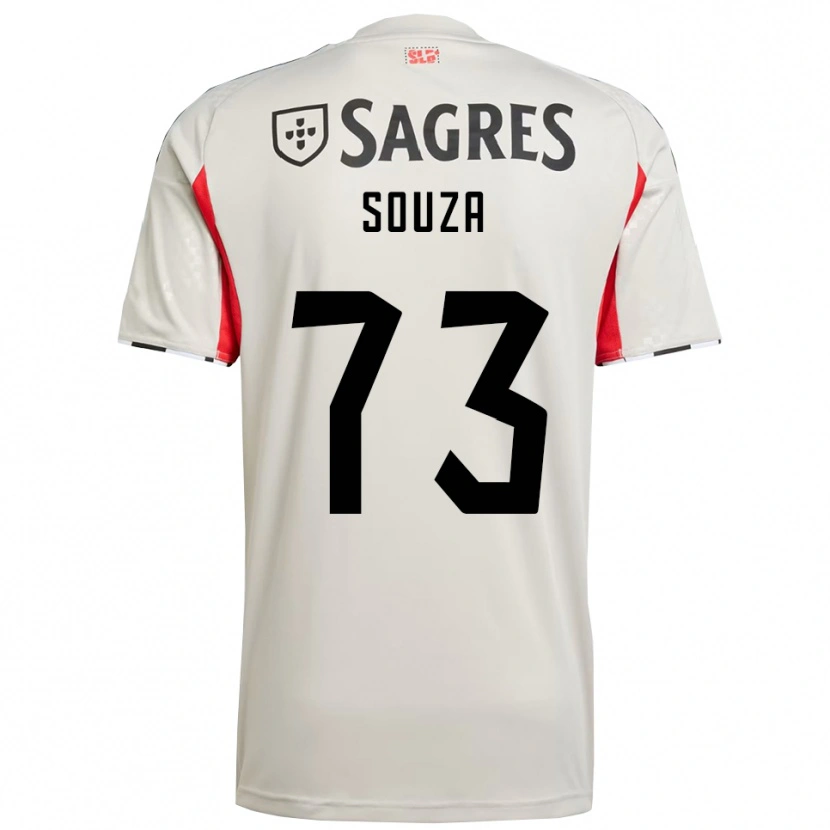 Danxen Män Beni Souza #73 Benvit Röd Bortatröja Matchtröjor 2025/26 Tröjor T-Tröja