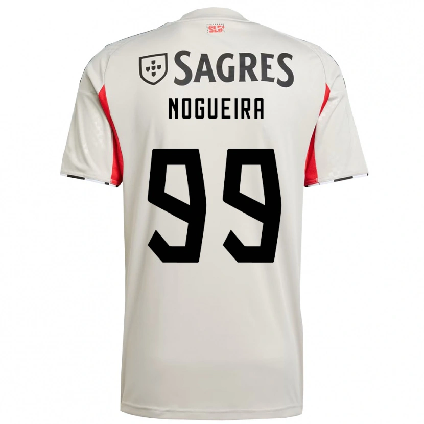 Danxen Män Beatriz Nogueira #99 Benvit Röd Bortatröja Matchtröjor 2025/26 Tröjor T-Tröja