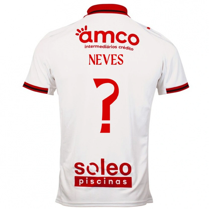 Danxen Män Bernardo Neves #0 Vit Röd Bortatröja Matchtröjor 2025/26 Tröjor T-Tröja