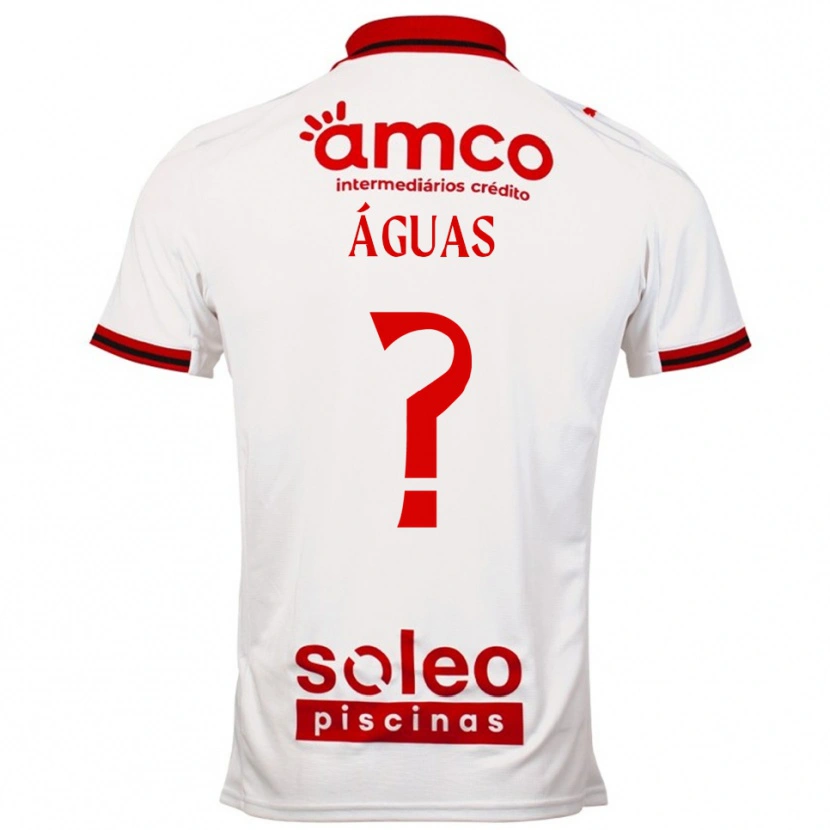 Danxen Män Diogo Águas #0 Vit Röd Bortatröja Matchtröjor 2025/26 Tröjor T-Tröja