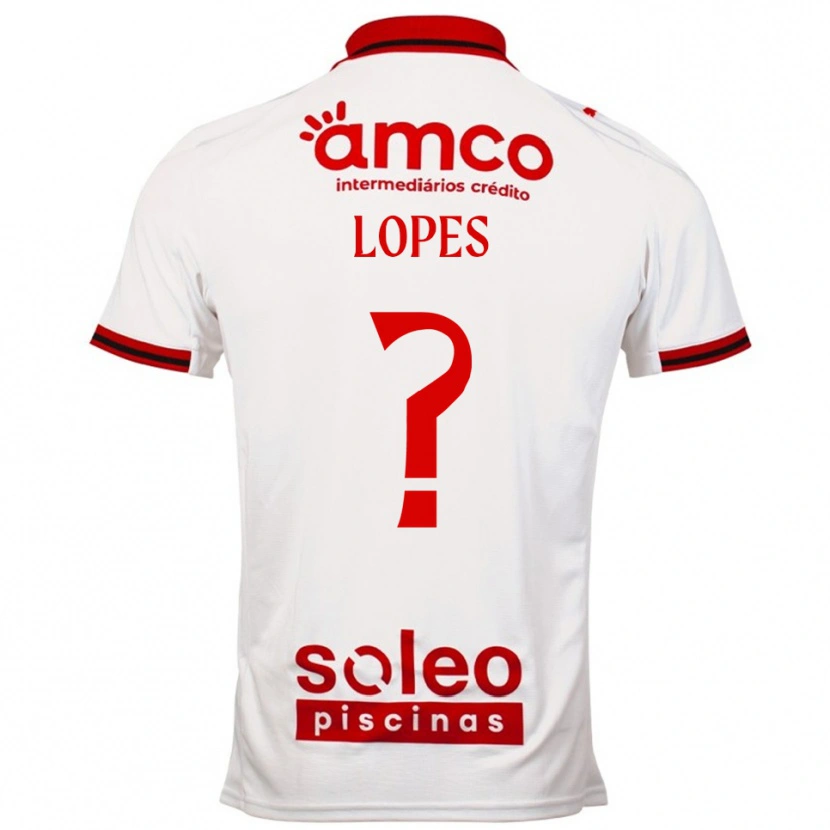 Danxen Män Ivo Lopes #0 Vit Röd Bortatröja Matchtröjor 2025/26 Tröjor T-Tröja