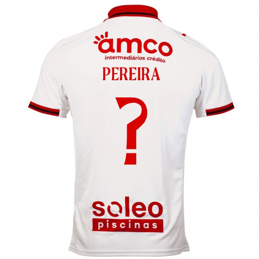 Danxen Män Martim Pereira #0 Vit Röd Bortatröja Matchtröjor 2025/26 Tröjor T-Tröja