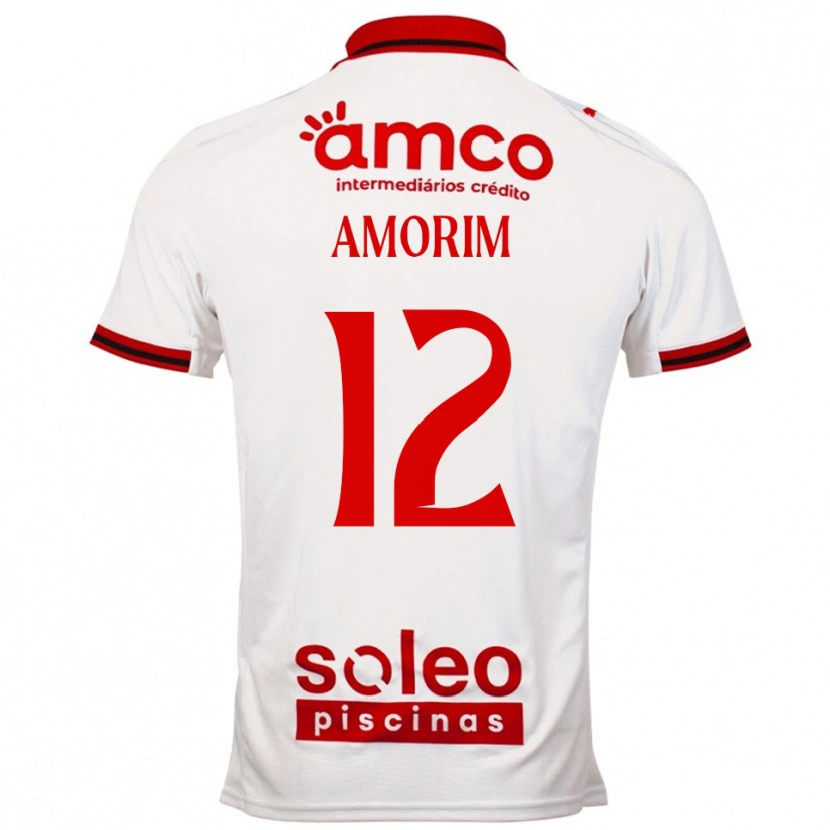 Danxen Män Renato Amorim #12 Vit Röd Bortatröja Matchtröjor 2025/26 Tröjor T-Tröja