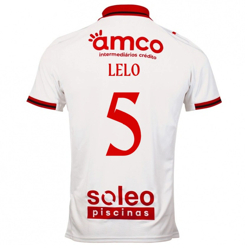 Danxen Män Leonardo Lelo #5 Vit Röd Bortatröja Matchtröjor 2025/26 Tröjor T-Tröja