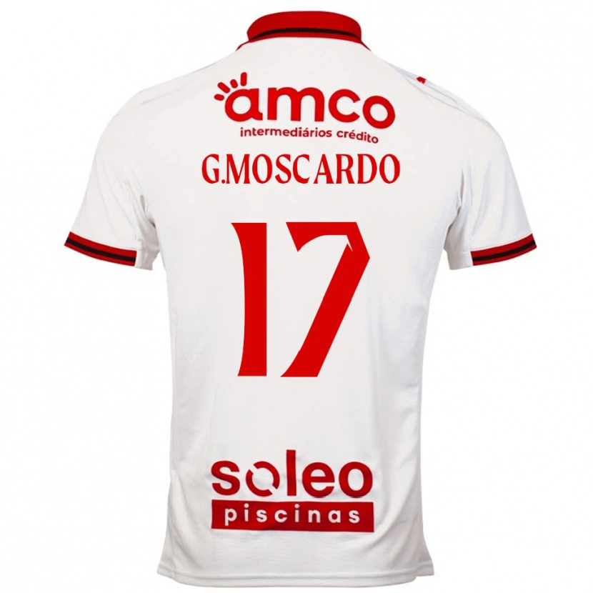 Danxen Män Gabriel Moscardo #17 Vit Röd Bortatröja Matchtröjor 2025/26 Tröjor T-Tröja