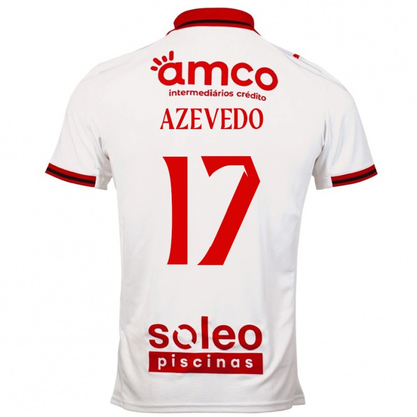 Danxen Män Mariana Azevedo #17 Vit Röd Bortatröja Matchtröjor 2025/26 Tröjor T-Tröja