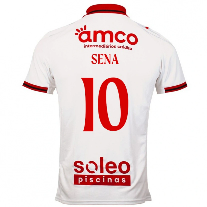 Danxen Män Taty Sena #10 Vit Röd Bortatröja Matchtröjor 2025/26 Tröjor T-Tröja