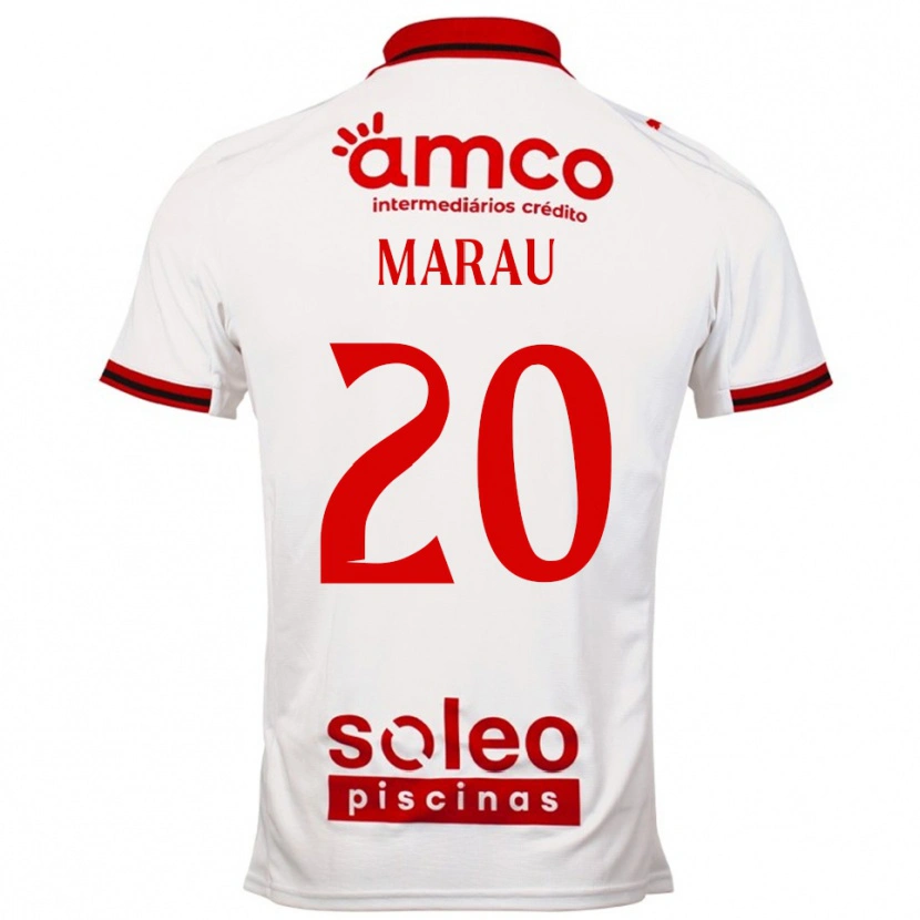Danxen Män Madalena Marau #20 Vit Röd Bortatröja Matchtröjor 2025/26 Tröjor T-Tröja