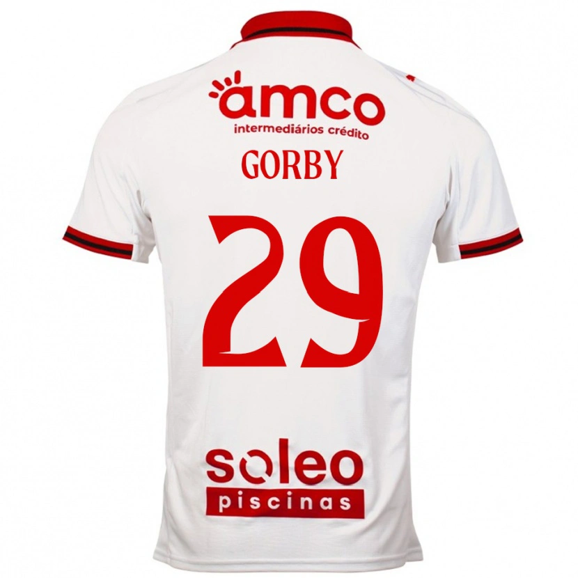 Danxen Män Gorby #29 Vit Röd Bortatröja Matchtröjor 2025/26 Tröjor T-Tröja