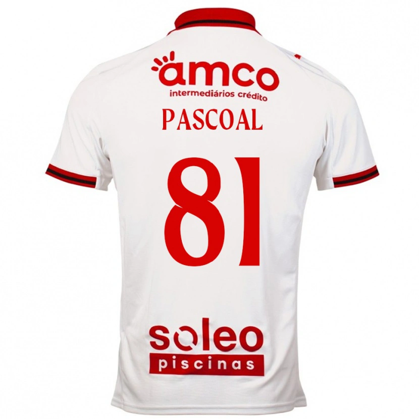 Danxen Män Fodé Pascoal #81 Vit Röd Bortatröja Matchtröjor 2025/26 Tröjor T-Tröja
