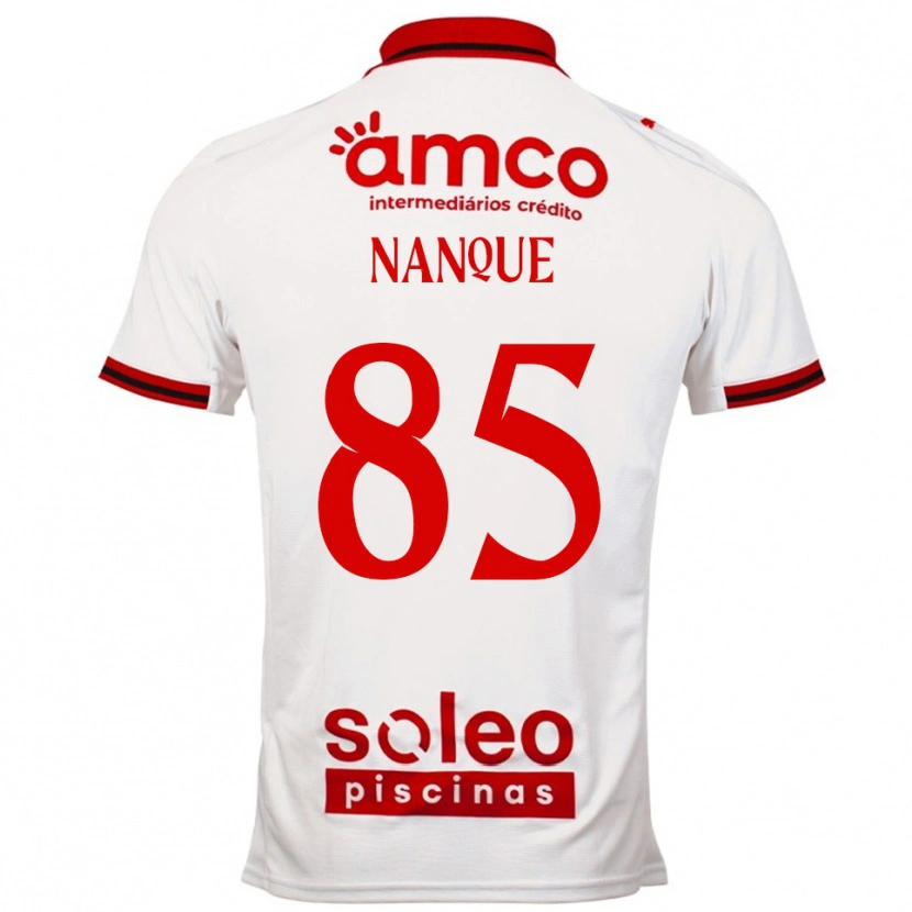 Danxen Män Edgar Nanque #85 Vit Röd Bortatröja Matchtröjor 2025/26 Tröjor T-Tröja