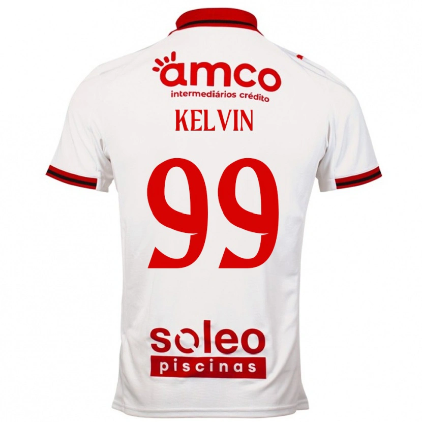Danxen Män Kauan Kelvin #99 Vit Röd Bortatröja Matchtröjor 2025/26 Tröjor T-Tröja