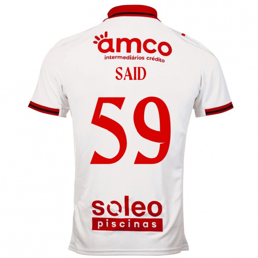 Danxen Män Yan Said #59 Vit Röd Bortatröja Matchtröjor 2025/26 Tröjor T-Tröja
