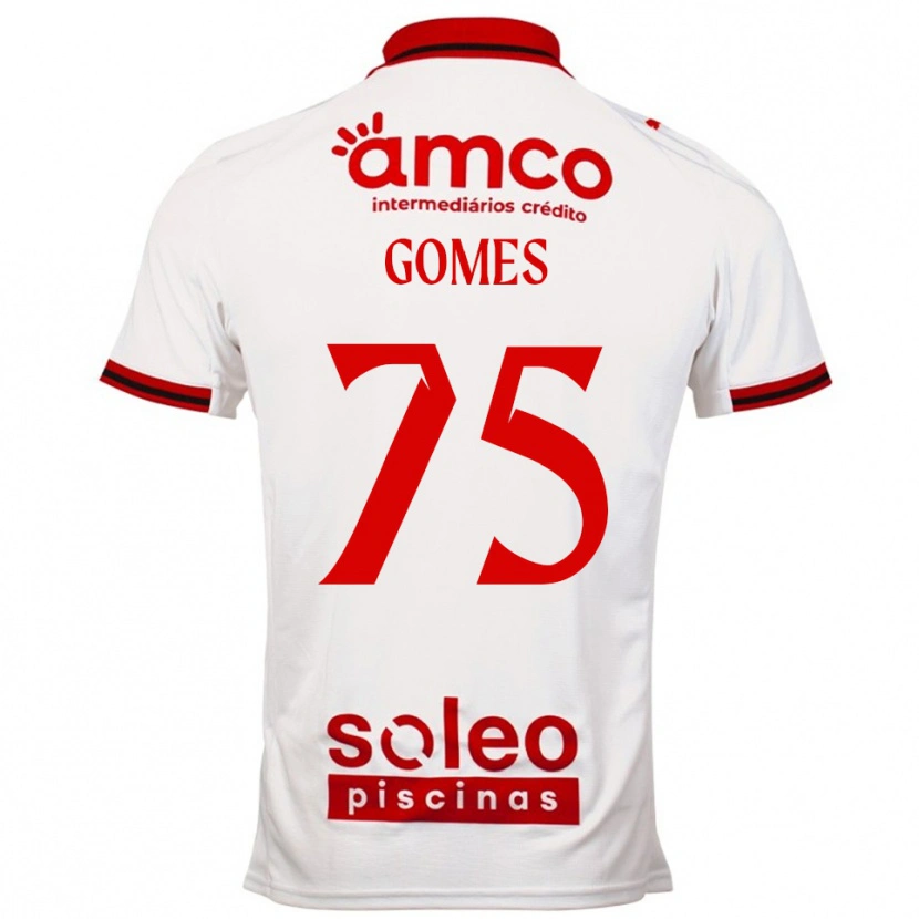 Danxen Män Tomás Müller #75 Vit Röd Bortatröja Matchtröjor 2025/26 Tröjor T-Tröja