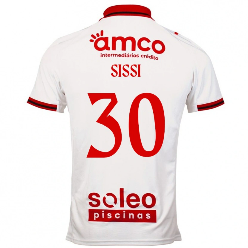 Danxen Män Sissi #30 Vit Röd Bortatröja Matchtröjor 2025/26 Tröjor T-Tröja
