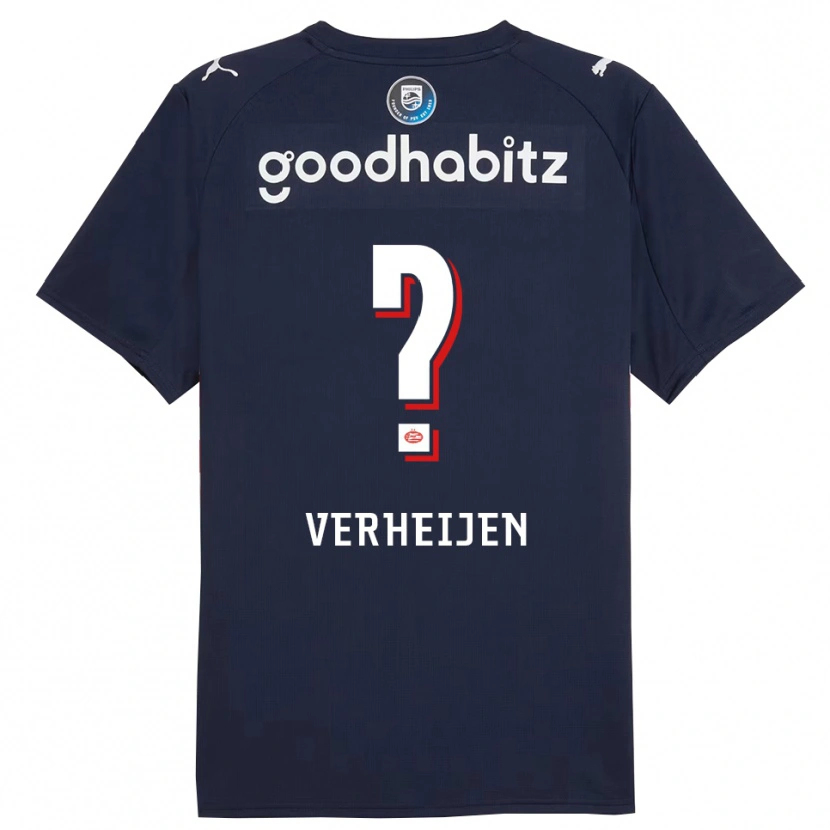 Danxen Män Janneke Verheijen #0 Marinblå Vit Bortatröja Matchtröjor 2025/26 Tröjor T-Tröja