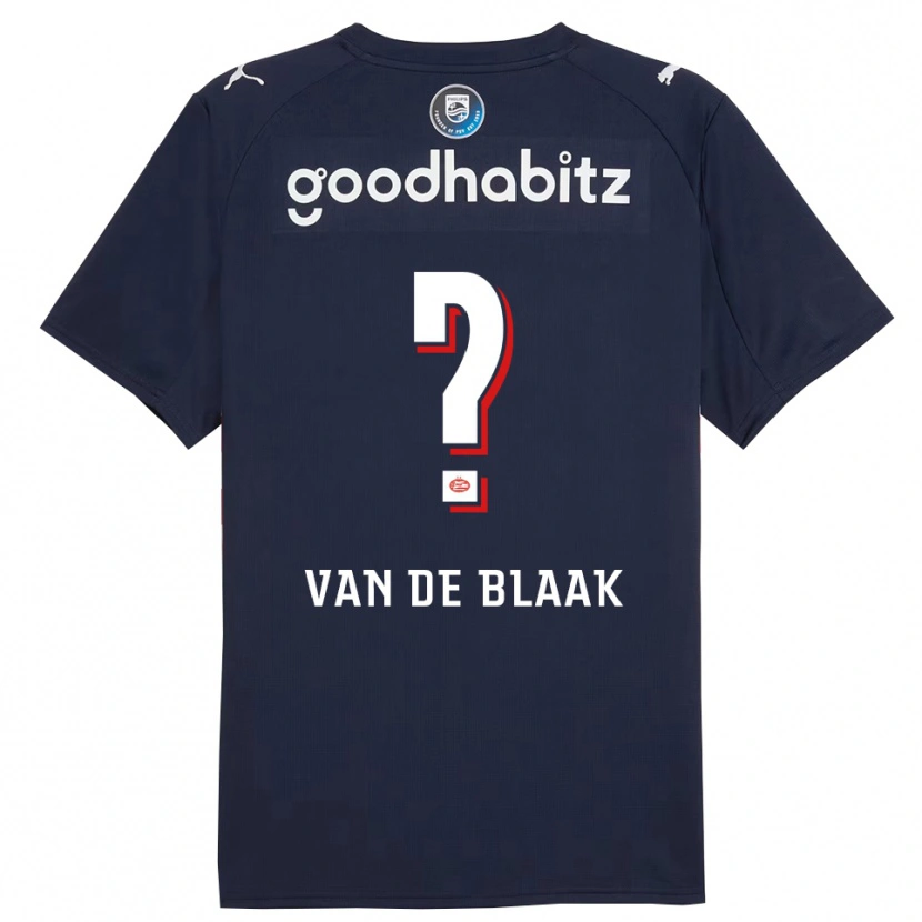 Danxen Män Emmanuel Van De Blaak #0 Marinblå Vit Bortatröja Matchtröjor 2025/26 Tröjor T-Tröja