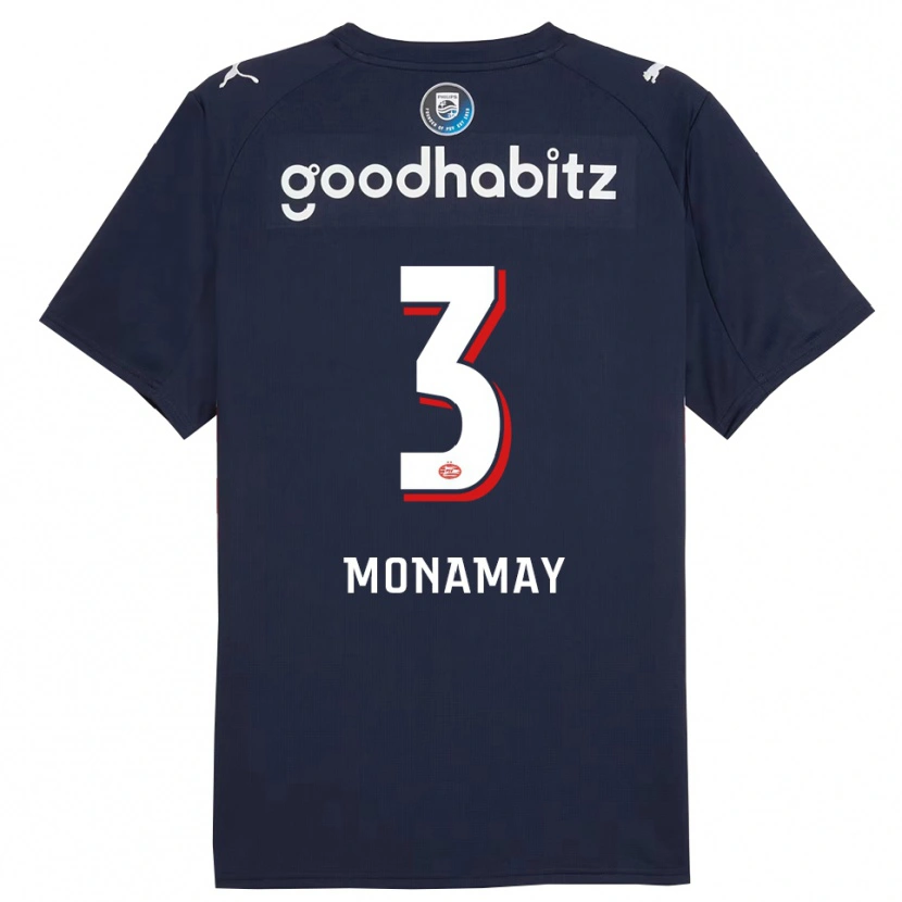 Danxen Män Madi Monamay #3 Marinblå Vit Bortatröja Matchtröjor 2025/26 Tröjor T-Tröja