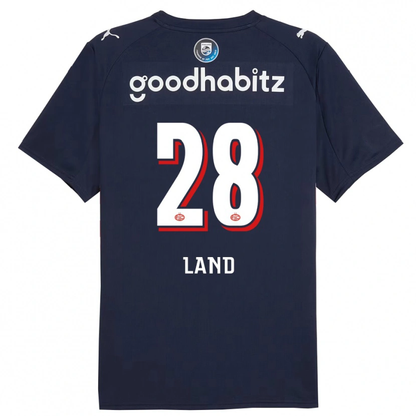 Danxen Män Tygo Land #28 Marinblå Vit Bortatröja Matchtröjor 2025/26 Tröjor T-Tröja