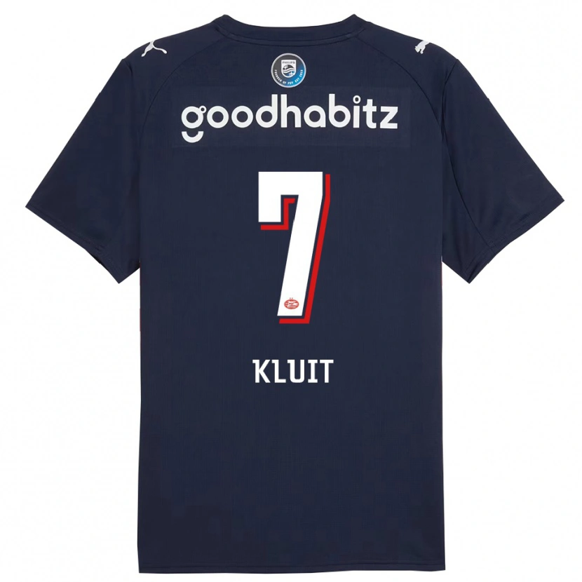 Danxen Män Fabio Kluit #7 Marinblå Vit Bortatröja Matchtröjor 2025/26 Tröjor T-Tröja