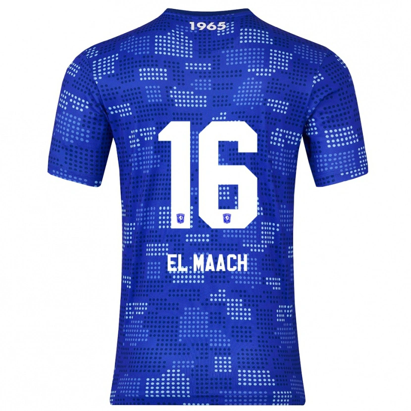 Danxen Män Issam El Maach #16 Blå Himmelsblå Bortatröja Matchtröjor 2025/26 Tröjor T-Tröja