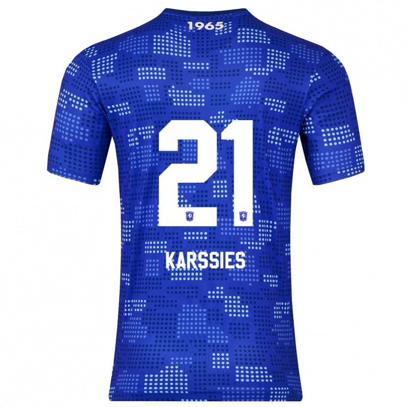 Danxen Män Sam Karssies #21 Blå Himmelsblå Bortatröja Matchtröjor 2025/26 Tröjor T-Tröja