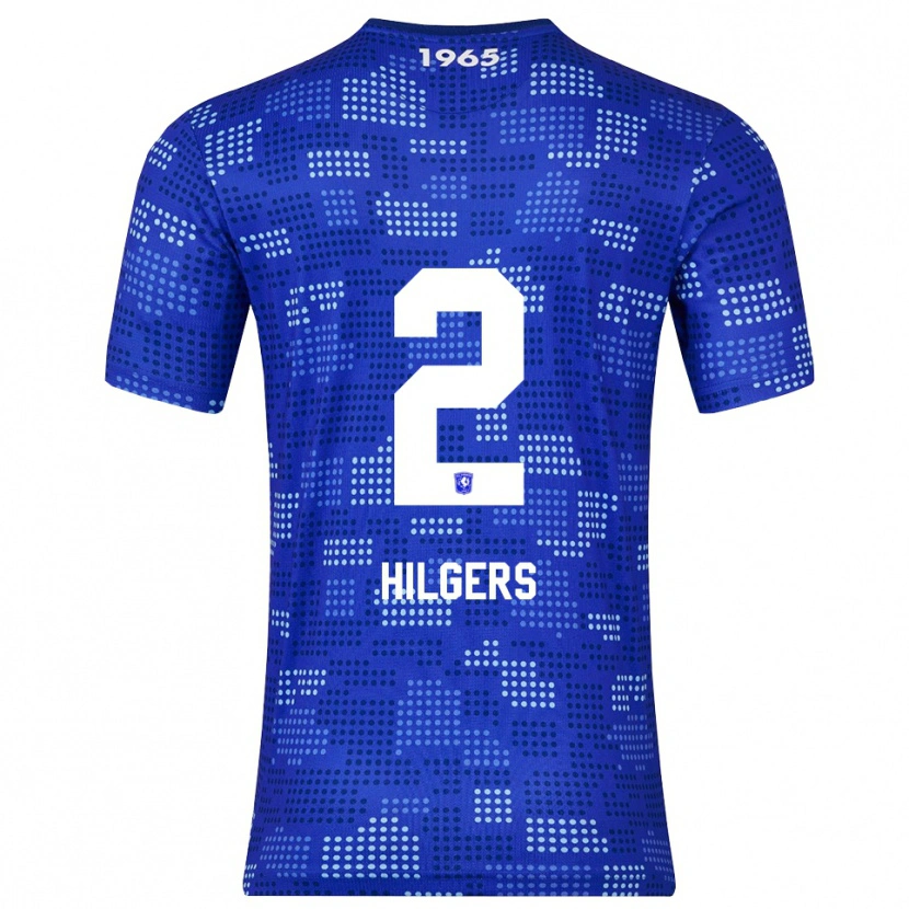 Danxen Män Mees Hilgers #2 Blå Himmelsblå Bortatröja Matchtröjor 2025/26 Tröjor T-Tröja